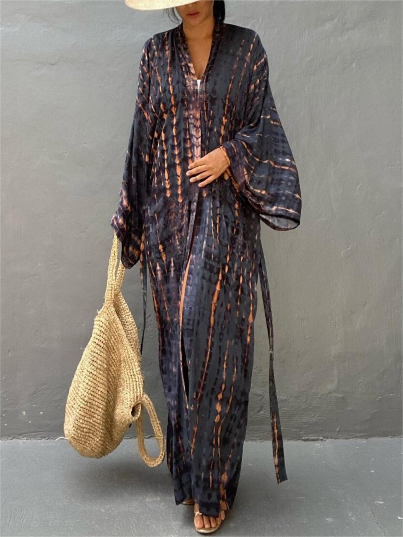 Cover Up Kaftan - Gaun Kaftan untuk Wanita Ukuran Besar,