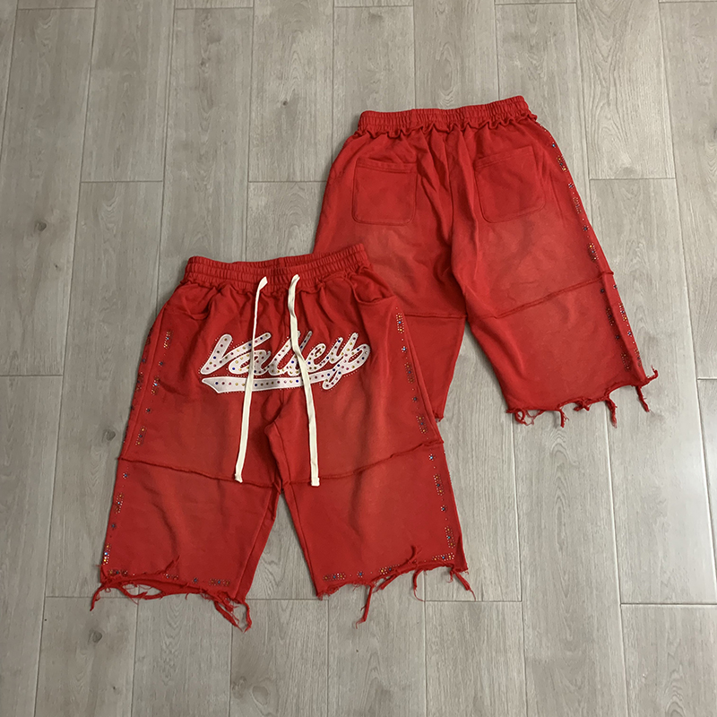 Celana Pendek Kasual Pria VALL - Shorts Denim Frayed ulasan dan harga