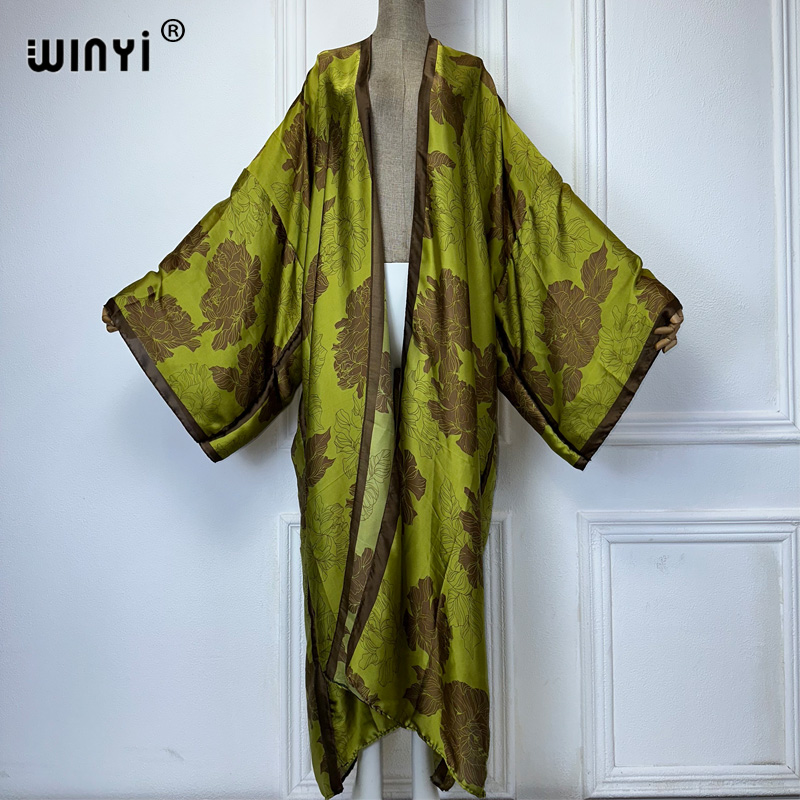 WINYI Afrika boho cetak kimono - Cover Up Kaftan ulasan dan harga